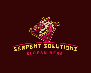 Serpent - Asian Gaming Dragon logo design