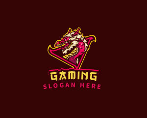 Asian Gaming Dragon logo design