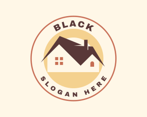 Apartment House Roof Logo
