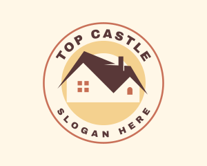 Apartment House Roof Logo