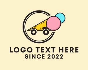 Summer - Ice Cream Sundae Cart logo design