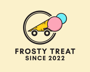 Popsicle - Ice Cream Sundae Cart logo design