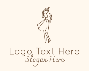 Woman Classic Dress Logo