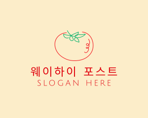 Fresh Red Tomato logo design