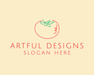 Fresh Red Tomato logo design