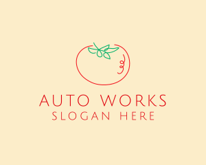 Fresh Red Tomato logo design