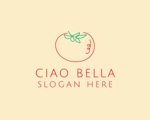 Italian - Fresh Red Tomato logo design