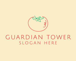 Fresh Red Tomato logo design