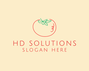 Fresh Red Tomato logo design