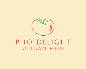 Fresh Red Tomato logo design