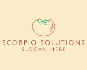 Fresh Red Tomato logo design