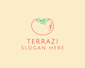 Fresh Red Tomato logo design