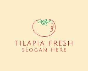 Fresh Red Tomato logo design