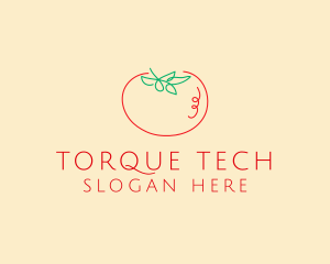 Fresh Red Tomato logo design