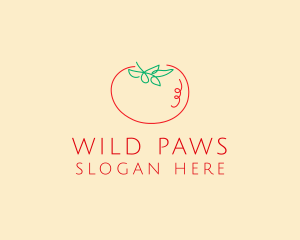 Fresh Red Tomato logo design