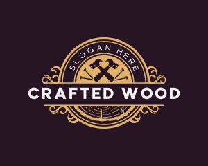 Wood Hamme Carpentry logo design