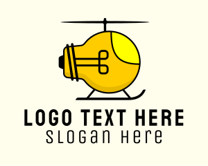 Light Bulb Helicopter  Logo