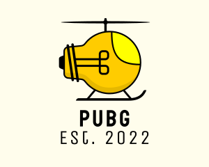 Idea - Light Bulb Helicopter logo design