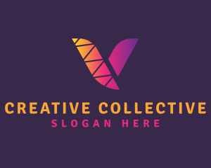 Creative Studio Letter V logo design