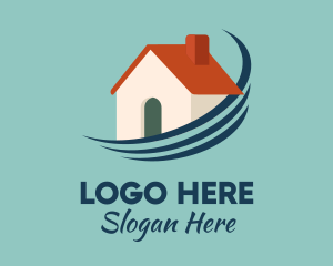 Swoosh - House Swoosh Residential Property logo design