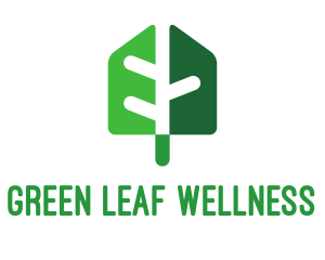 Green Shade Shovel Leaf logo design