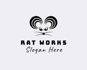 Rat - Mouse Sound Ears logo design