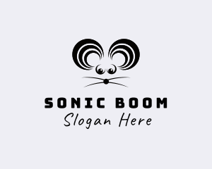 Mouse Sound Ears logo design