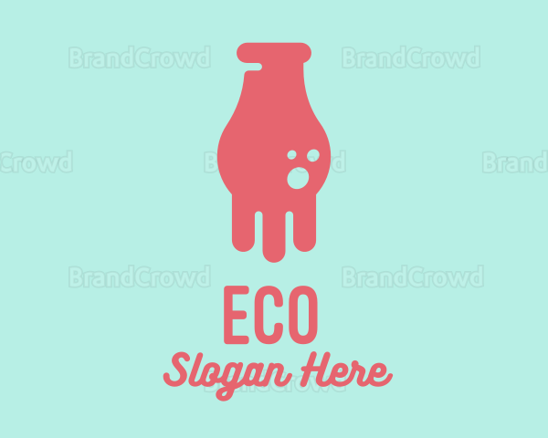 Cow Milk Bottle Logo