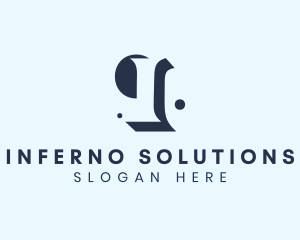 Interior Design Company Letter I logo design