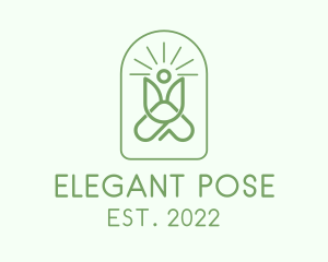 Pose - Fitness Yoga Massage logo design