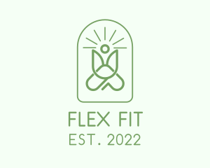 Stretching - Fitness Yoga Massage logo design