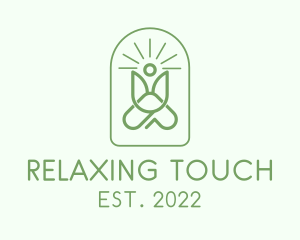 Massage - Fitness Yoga Massage logo design