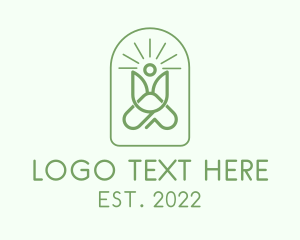 Yogi - Fitness Yoga Massage logo design