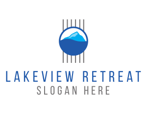 Lake - Outdoor Lake Mountain logo design