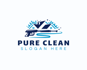 Residential Cleaning Pressure Washing logo design