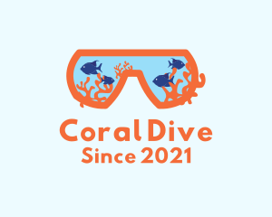 Snorkeling - Snorkeling Mask Aquarium logo design