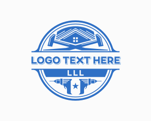 Hammer - Drill Renovation Construction logo design