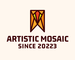 Mosaic - Mosaic Suit Bookmark logo design