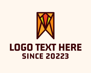 Mural - Mosaic Suit Bookmark logo design