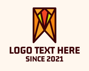 Gallery - Abstract  Mosaic Bookmark logo design