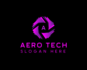 Tech Cyber AI logo design