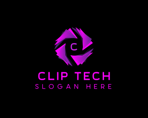 Tech Cyber AI logo design