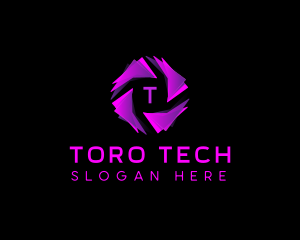 Tech Cyber AI logo design