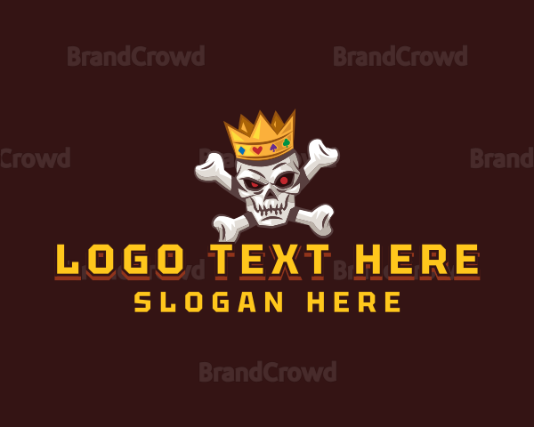 Gaming Crown Skull Logo