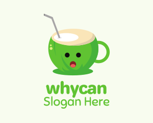 Coconut Cup Juice  Logo