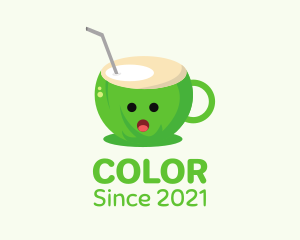 Tropical - Coconut Cup Juice logo design