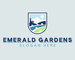 Lawn Care Landscaper logo design