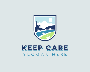 Lawn Care Landscaper logo design