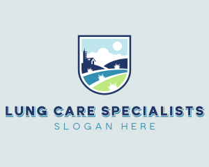 Lawn Care Landscaper logo design