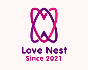 Romantic - Romantic Interlinked Heart logo design